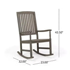 Christopher Knight Home Arcadia, sedie a dondolo da esterno in legno di acacia (set da 2)
