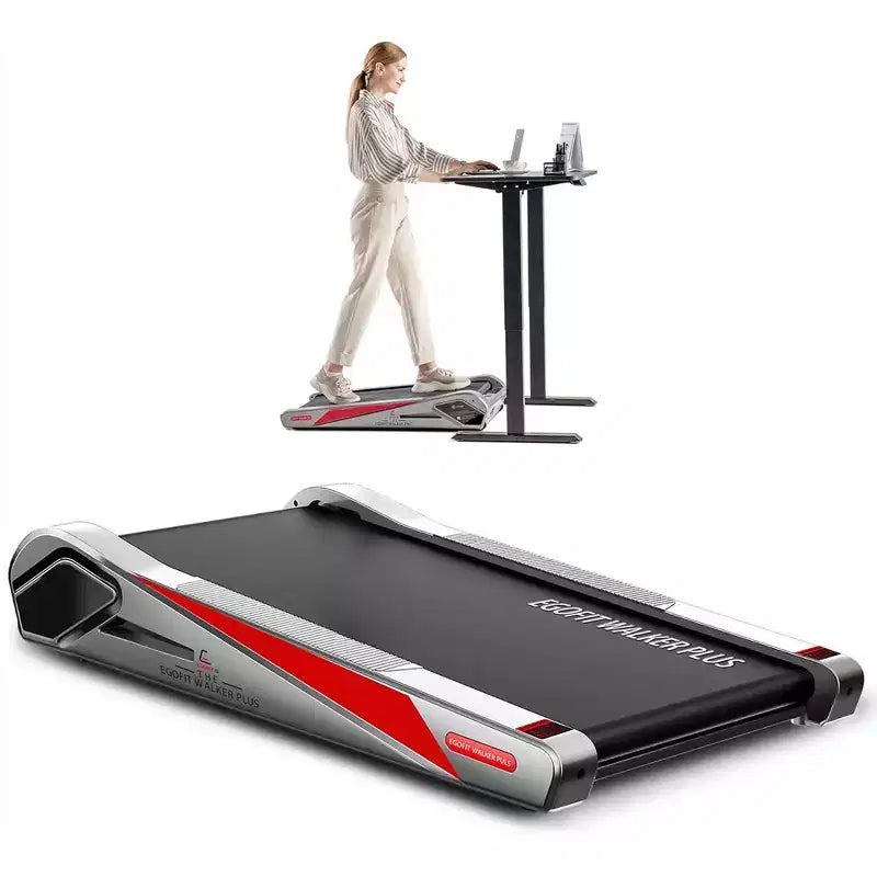 Tapis Roulant EGOFIT Walker Pro M1 - Grigio Freddo, Sottoscrivania, Inclinazione 5%, Display LCD