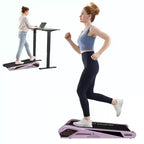 EGOFIT Walker Pro M1 -Sakura Pink,Under Desk Walking Pad,5% Incline, LCD Display
