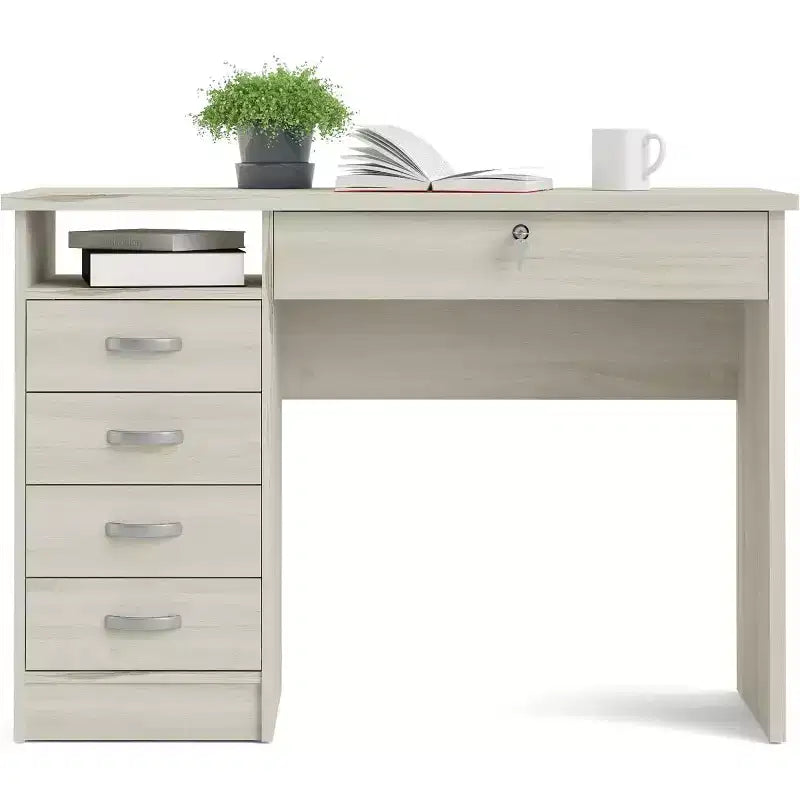 HomeStock Desk with 5 Drawers