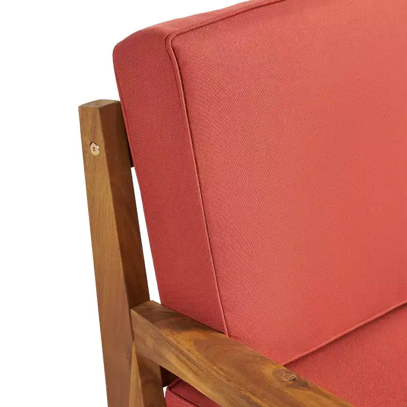 Christopher Knight Home Parma Outdoor Acacia Wood Club Chairs with Water-Resistant Cushions (Set of 2)
