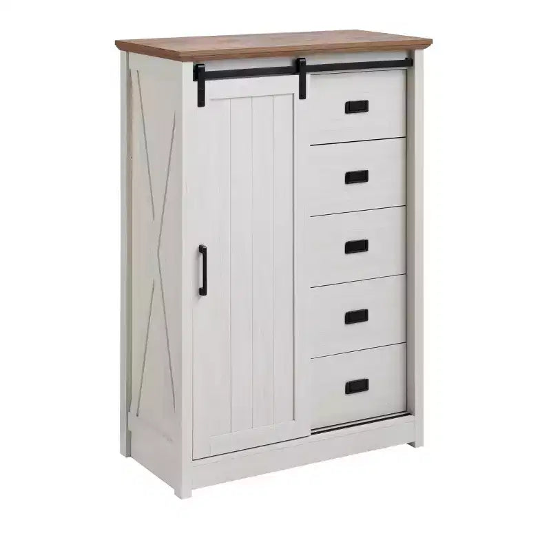 AndMakers Armadietto accento 120.9 cm A con 5 cassetti e 4 ripiani