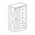 AndMakers Armadietto accento 120.9 cm A con 5 cassetti e 4 ripiani