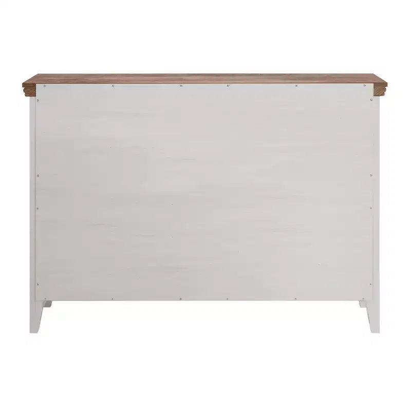 AndMakers Beige 37.66 in. H Accent Cabinet with 7 Drawers