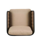 Christopher Knight Home Bonita Sedia da Club Rustica da Giardino in Ferro e Rattan con Cuscini, Beige