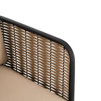 Christopher Knight Home Bonita Sedia da Club Rustica da Giardino in Ferro e Rattan con Cuscini, Beige
