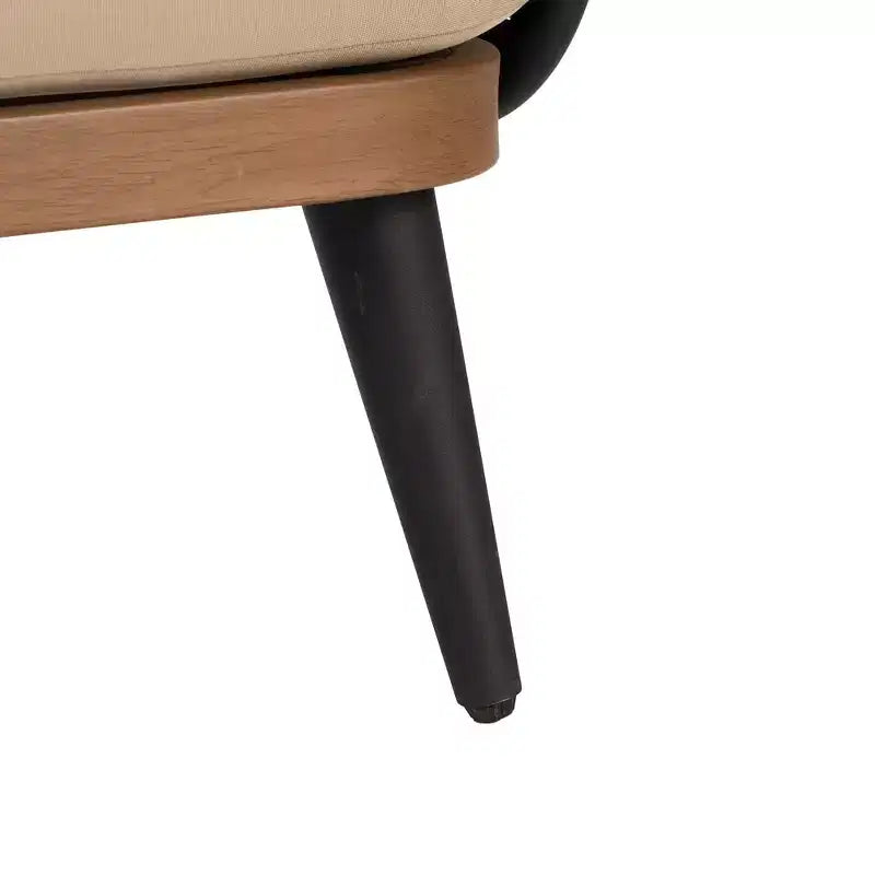 Christopher Knight Home Bonita Sedia da Club Rustica da Giardino in Ferro e Rattan con Cuscini, Beige