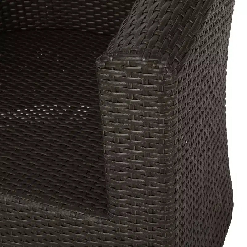 Christopher Knight Home Darius Outdoor Wicker Swivel Club Chair with Cushions