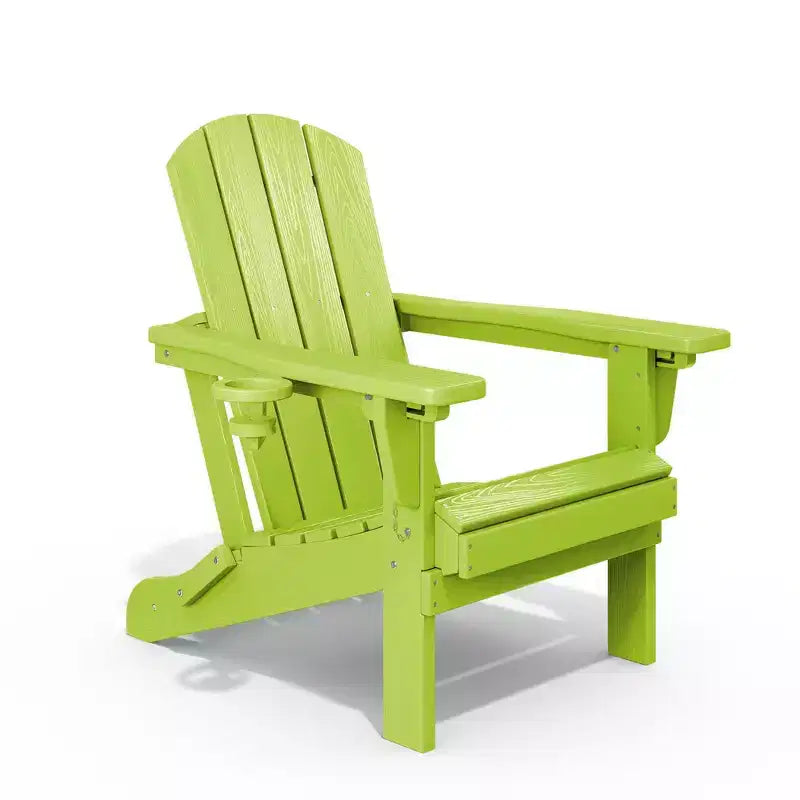 Hyleory Adjustable HDPE Adirondack Chair with Ergonomic Backrest
