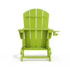 Hyleory Adjustable HDPE Adirondack Chair with Ergonomic Backrest