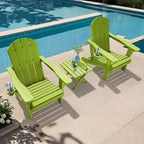 Hyleory Adjustable HDPE Adirondack Chair with Ergonomic Backrest