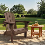 Hyleory Adjustable HDPE Adirondack Chair with Ergonomic Backrest