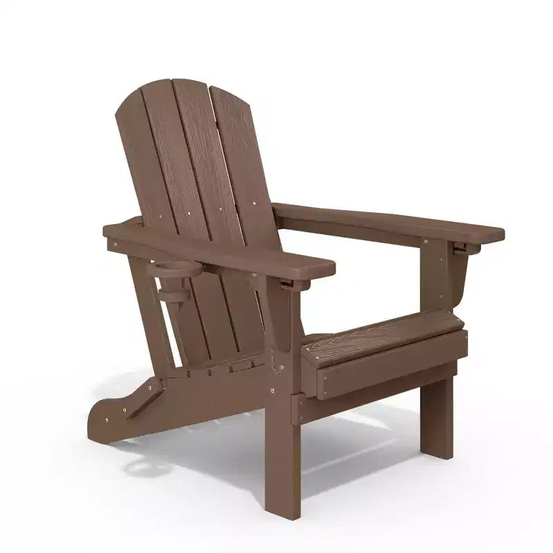 Hyleory Adjustable HDPE Adirondack Chair with Ergonomic Backrest