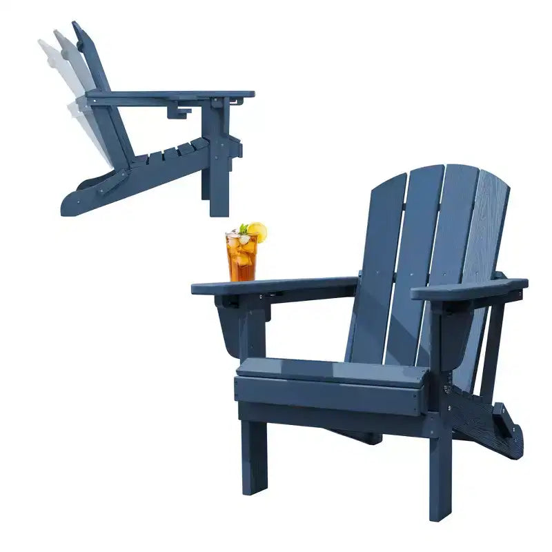 Sedia Adirondack Hyleory Regolabile in HDPE con Schienale Ergonomico