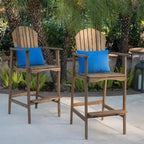 Christopher Knight Home Malibu Sgabelli da bar Adirondack da esterno in legno di acacia da 29,5 pollici (set da 2)