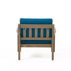 Christopher Knight Home Grenada Outdoor Acacia Wood Club Chairs with Cushions (Set of 4)