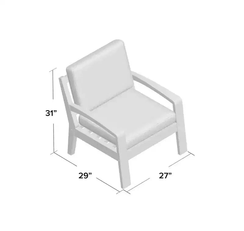 Christopher Knight Home Grenada Outdoor Acacia Wood Club Chairs with Cushions (Set of 4)