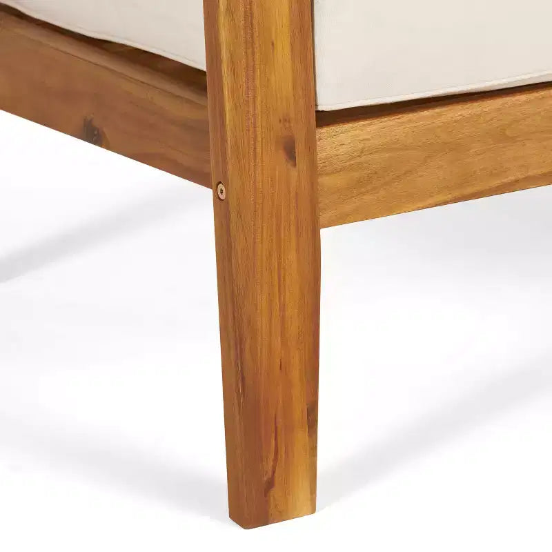 Christopher Knight Home Grenada Outdoor Acacia Wood Club Chairs with Cushions (Set of 4)