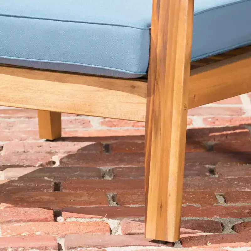 Christopher Knight Home Grenada Outdoor Acacia Wood Club Chairs with Cushions (Set of 4)