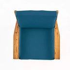 Christopher Knight Home Grenada Outdoor Acacia Wood Club Chairs with Cushions (Set of 4)