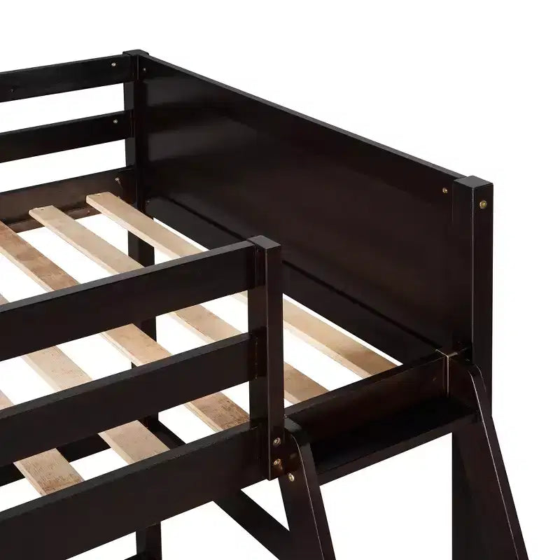 Whisen 79.5''L  41.8''W Modern Design Solid Wood Twin Size Loft Bed with Ladder, Healthy and Comfortable