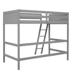 Whisen 79.5''L  41.8''W Modern Design Solid Wood Twin Size Loft Bed with Ladder, Healthy and Comfortable