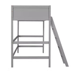 Whisen 79.5''L  41.8''W Modern Design Solid Wood Twin Size Loft Bed with Ladder, Healthy and Comfortable