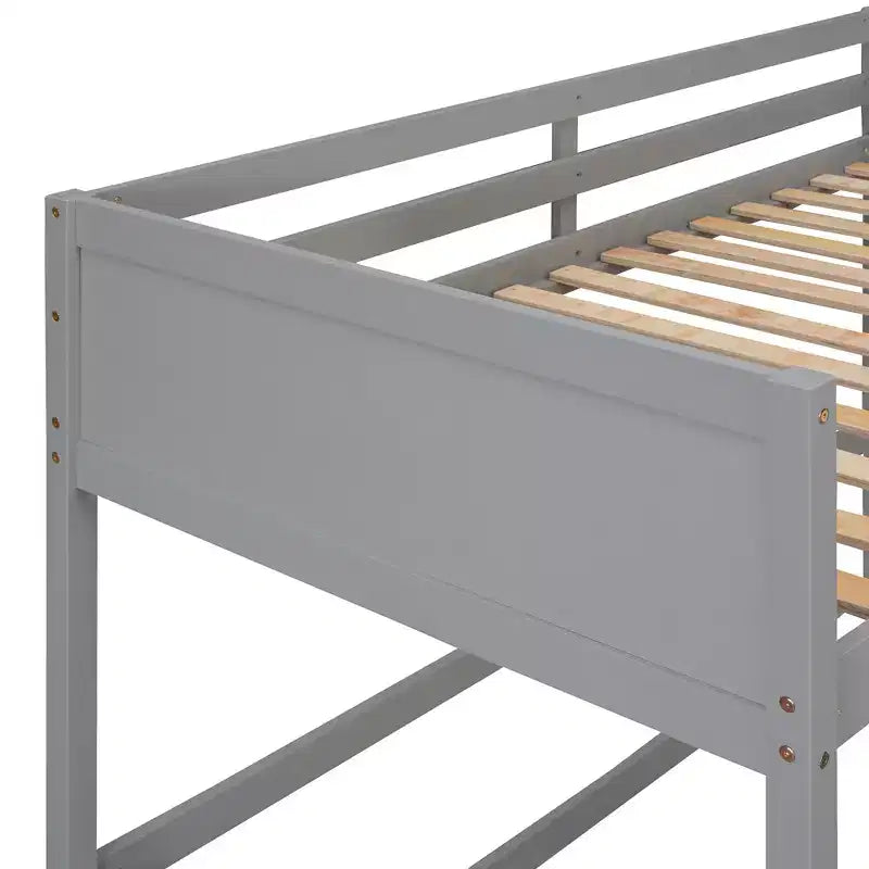 Whisen 79.5''L  41.8''W Modern Design Solid Wood Twin Size Loft Bed with Ladder, Healthy and Comfortable