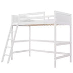 Whisen 79.5''L  41.8''W Modern Design Solid Wood Twin Size Loft Bed with Ladder, Healthy and Comfortable
