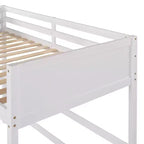 Whisen 79.5''L  41.8''W Modern Design Solid Wood Twin Size Loft Bed with Ladder, Healthy and Comfortable