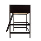 Whisen 79.5''L  41.8''W Modern Design Solid Wood Twin Size Loft Bed with Ladder, Healthy and Comfortable