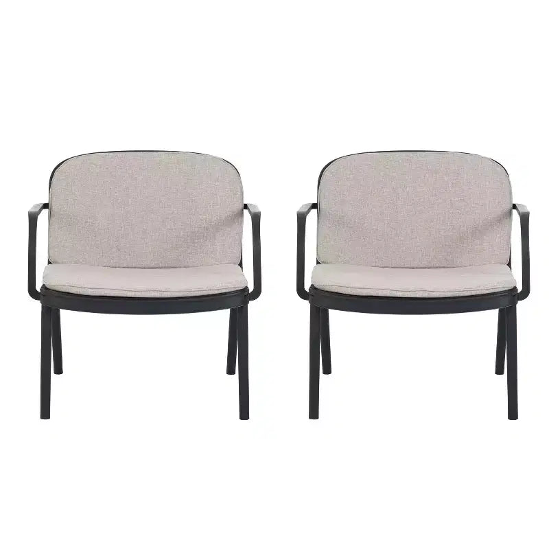 Poltrona da club da esterno Christopher Knight Home Gudrun in polipropilene con cuscino resistente all'acqua (set di 2)