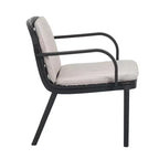 Poltrona da club da esterno Christopher Knight Home Gudrun in polipropilene con cuscino resistente all'acqua (set di 2)