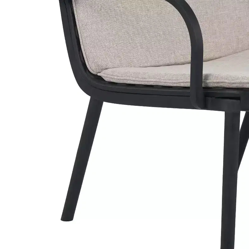 Poltrona da club da esterno Christopher Knight Home Gudrun in polipropilene con cuscino resistente all'acqua (set di 2)