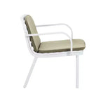Poltrona da club da esterno Christopher Knight Home Gudrun in polipropilene con cuscino resistente all'acqua (set di 2)
