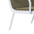Poltrona da club da esterno Christopher Knight Home Gudrun in polipropilene con cuscino resistente all'acqua (set di 2)