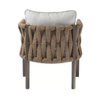 Christopher Knight Home Efraim Patio Rope Weaving Metal Club Chair with Cushion (Set of 2)