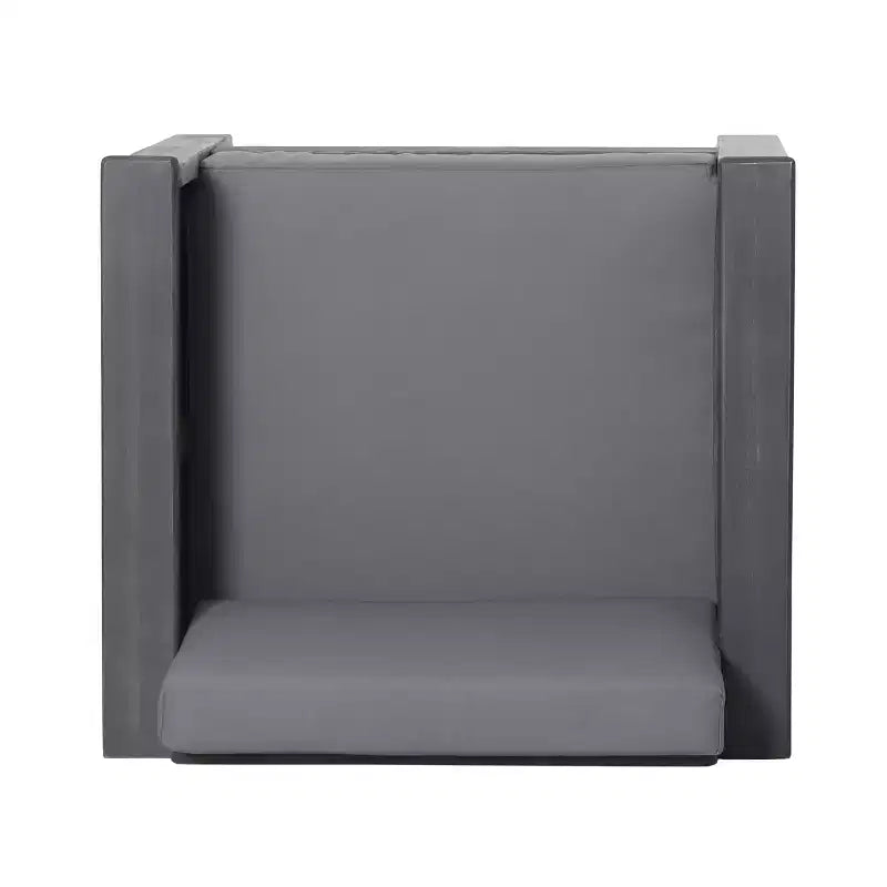 GDFStudio Rabun Outdoor Acacia Wood Club Chairs with Cushions