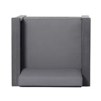 GDFStudio Rabun Outdoor Acacia Wood Club Chairs with Cushions