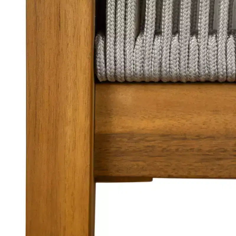 Christopher Knight Home Fawn, poltrona club moderna da esterno in legno di acacia con cuscini (set da 2), beige/teak