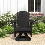 HYLEORY Adirondack Swivel Rocking Glider Chair, HDPE Resin Rocking Glider Chair