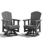 HYLEORY Adirondack Swivel Rocking Glider Chair, HDPE Resin Rocking Glider Chair