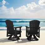 HYLEORY Adirondack Swivel Rocking Glider Chair, HDPE Resin Rocking Glider Chair