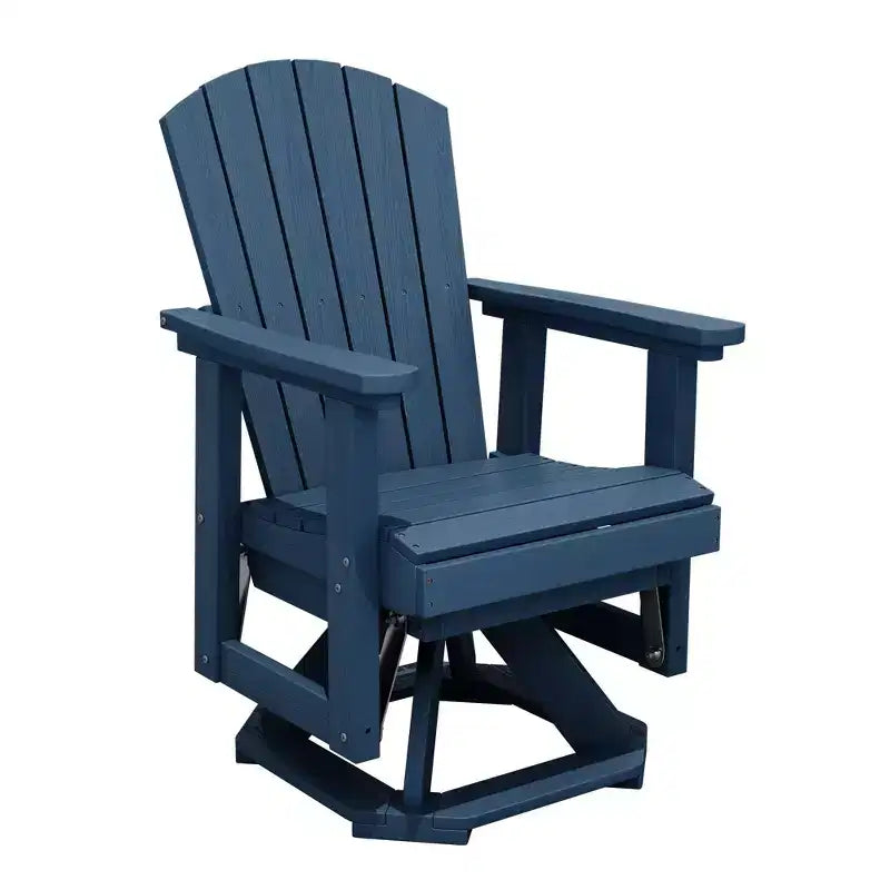HYLEORY Adirondack Swivel Rocking Glider Chair, HDPE Resin Rocking Glider Chair