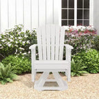 HYLEORY Adirondack Swivel Rocking Glider Chair, HDPE Resin Rocking Glider Chair