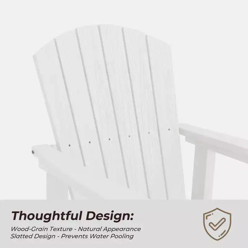 HYLEORY Adirondack Swivel Rocking Glider Chair, HDPE Resin Rocking Glider Chair