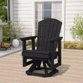 HYLEORY Adirondack Swivel Rocking Glider Chair, HDPE Resin Rocking Glider Chair