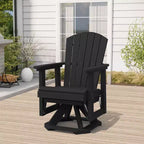 HYLEORY Adirondack Swivel Rocking Glider Chair, HDPE Resin Rocking Glider Chair