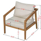Christopher Knight Home Osborn Outdoor Slat Design Acacia Wood Club Chair (Set of 2)