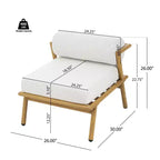 Christopher Knight Home Gretel Outdoor Modern Iron Upholstered Armless Club Chair (Set of 2)